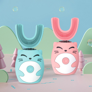 Cepillo de dientes eléctrico para niños | Haz que cepillarse sea divertido - Cepillo de dientes infantil en forma de U